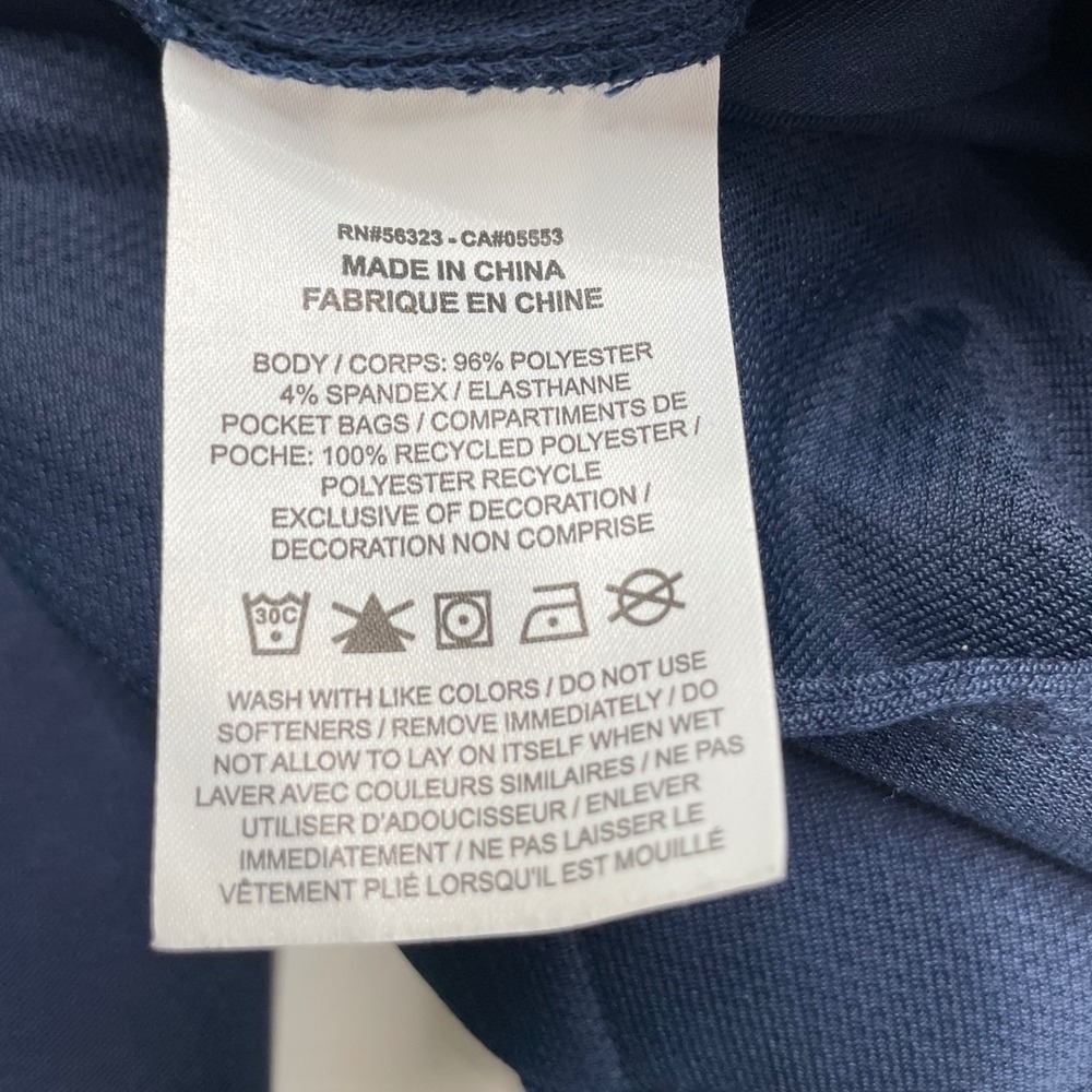 Nike Dri Fit Golf Pants‎ Standard Fit Navy Blue 40x30 Elastic Waist Prep Dadcore - Picture 7 of 12